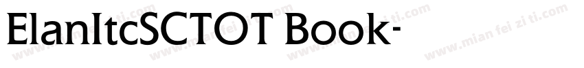 ElanItcSCTOT Book字体转换